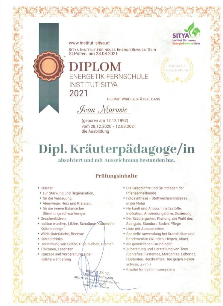 Diplom Kräuterpädagoge Cultplant